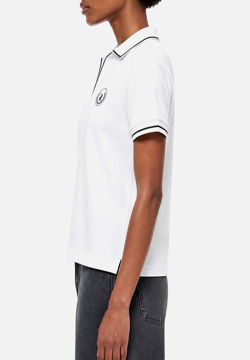 POLO - Wmn Mara Ss Interlock Golfer - White