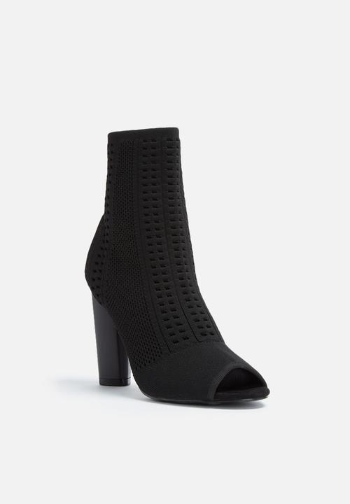 dailyfriday - Knitted sock peep toe bootie