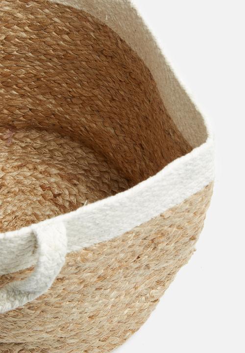 Sixth Floor - Jute & cotton basket
