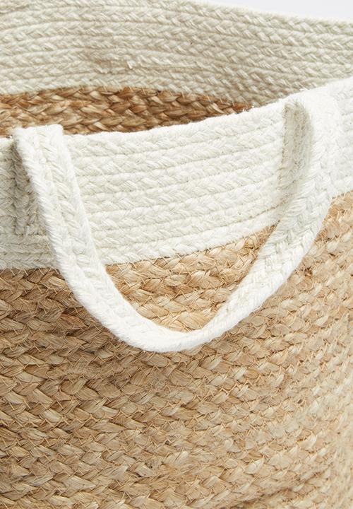 Sixth Floor - Jute & cotton basket