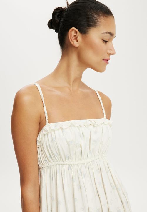 Cotton On - Poppy Tiered Maxi Dress - Thea Ditsy Blue