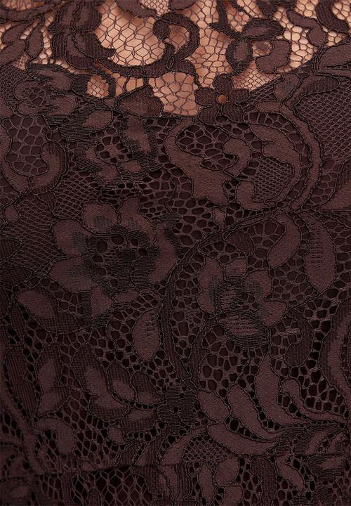 Forever New - Arielle lace midi dress - plum brown