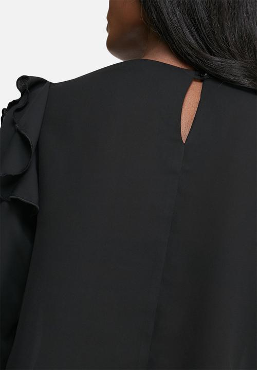 dailyfriday - Shoulder frill shell top