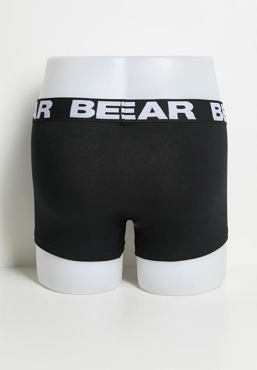 Bear - 2 Pack Shortleg Bodyshorts - Black/Grey