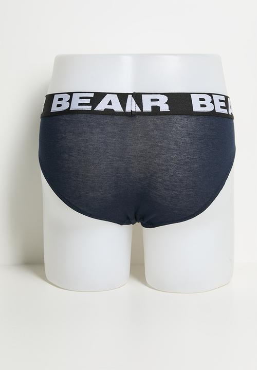 Bear - 2 Pack Brief - Navy/Denim Blue