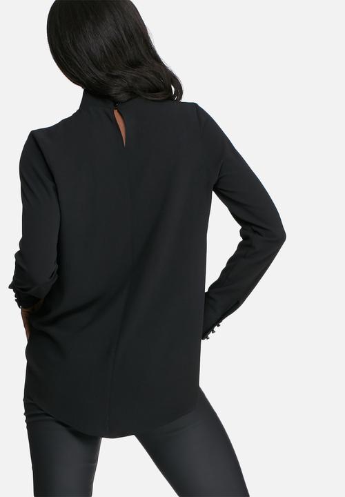 dailyfriday - Long sleeve choker blouse
