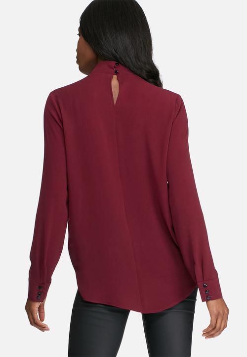 dailyfriday - Long sleeve choker blouse