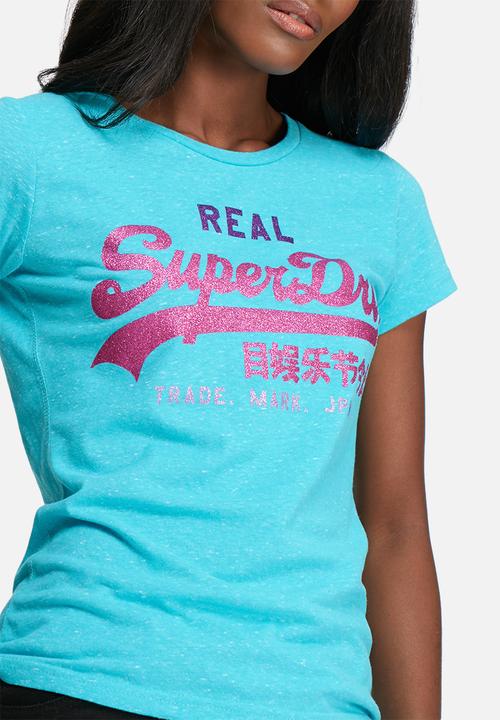 Superdry. - Vintage logo tri entry tee