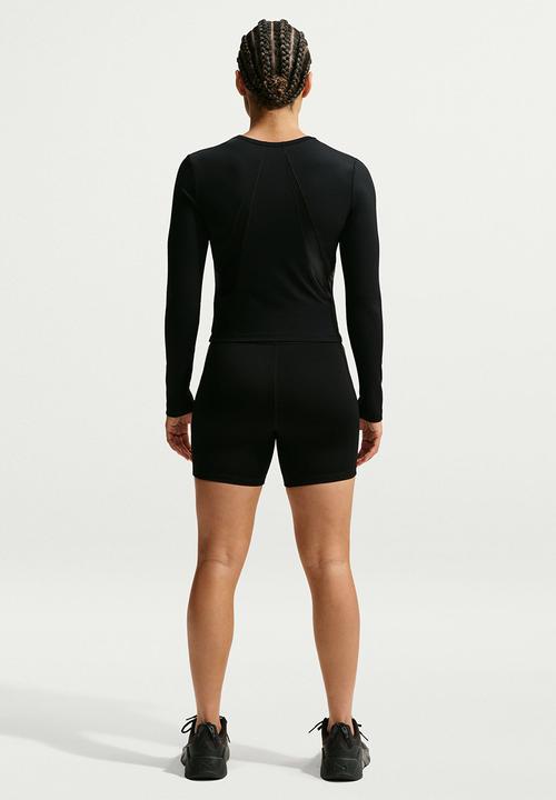 Nike - W Nk Pro Sculpt Long-Sleeve Top - Black/Black