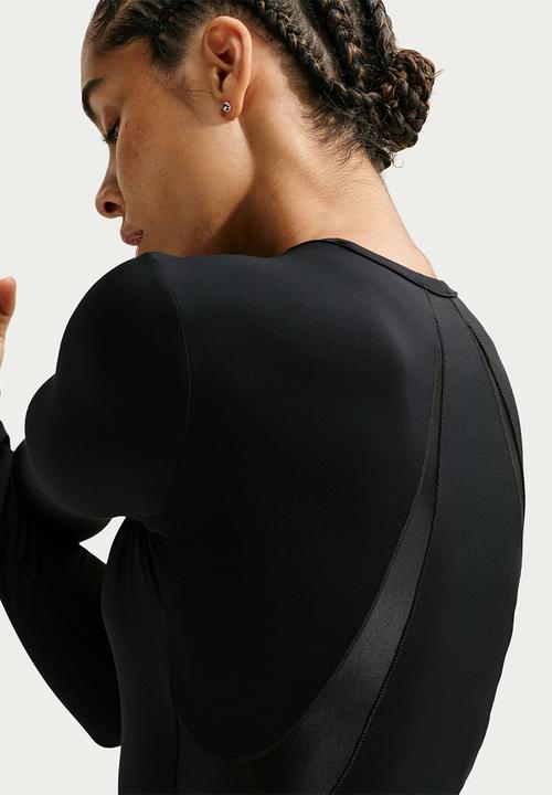 Nike - W Nk Pro Sculpt Long-Sleeve Top - Black/Black