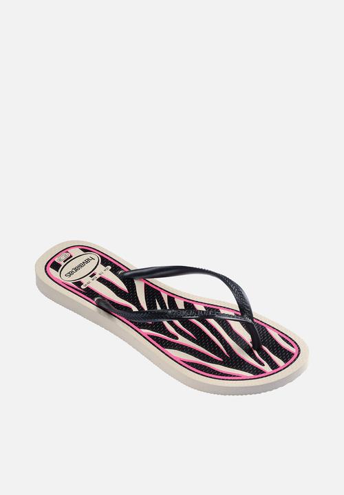 Havaianas - Slim animal - beige straw/met steel grey