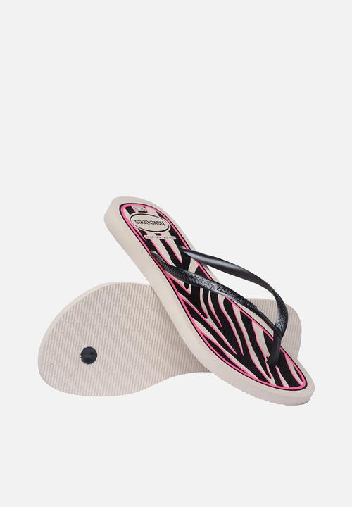 Havaianas - Slim animal - beige straw/met steel grey