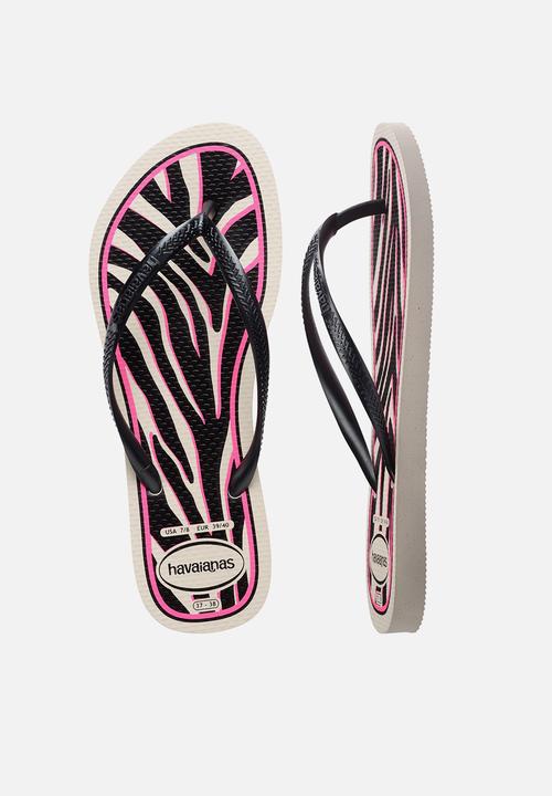 Havaianas - Slim animal - beige straw/met steel grey
