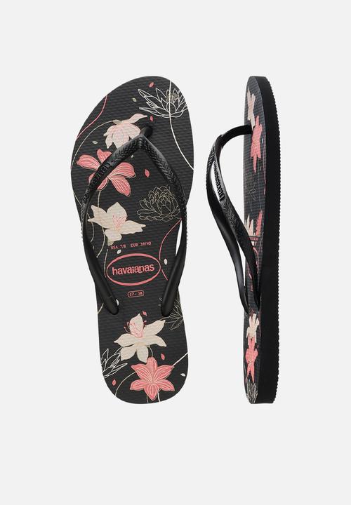 Havaianas - Slim organic - black/dark ash/light