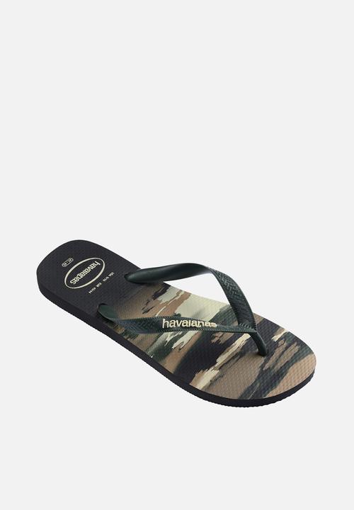Havaianas - Top Camu - Black/Green Olive