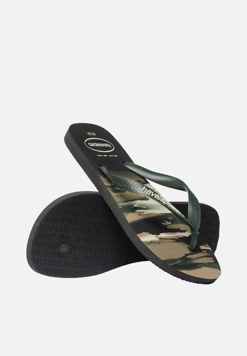 Havaianas - Top Camu - Black/Green Olive
