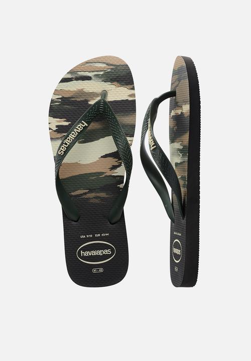Havaianas - Top Camu - Black/Green Olive