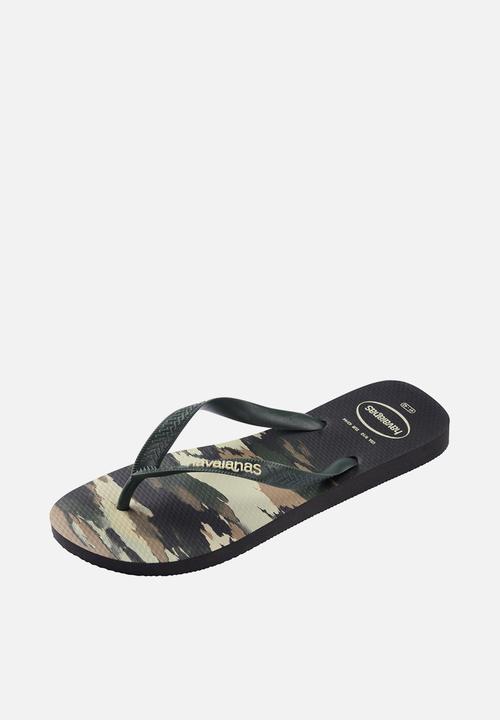 Havaianas - Top Camu - Black/Green Olive