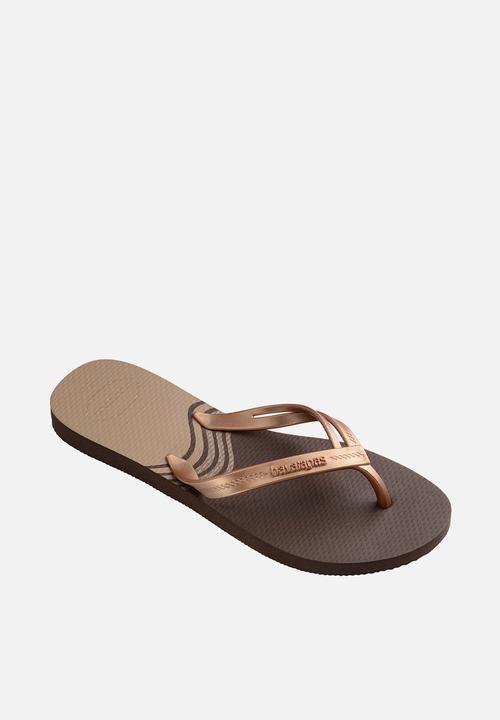 Havaianas - Elegance print - dark brown