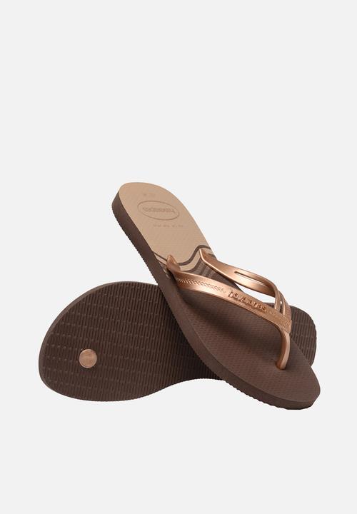 Havaianas - Elegance print - dark brown
