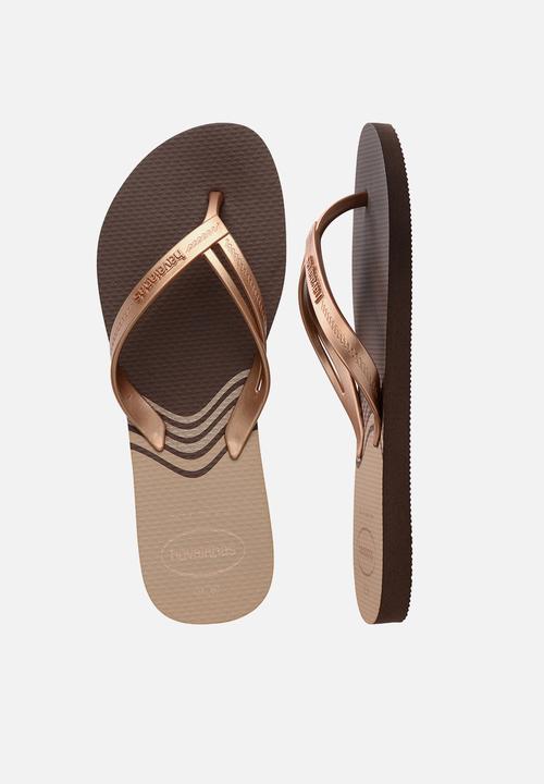 Havaianas - Elegance print - dark brown