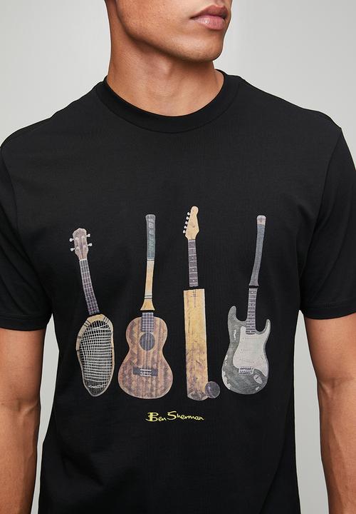 Ben Sherman - Jumble Guitar Tee Shirt - Black