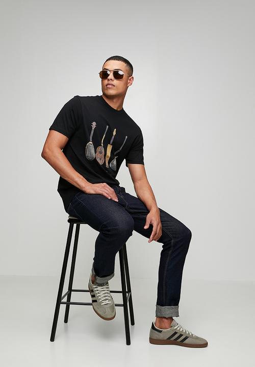 Ben Sherman - Jumble Guitar Tee Shirt - Black