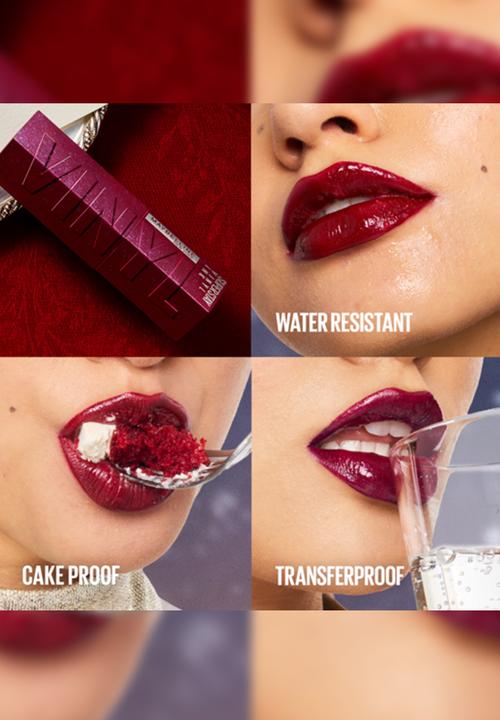 Maybelline - Superstay Vinyl Ink 16H, Smuge Proof Hydrating Liquid Lipstick - Tourmaline 900