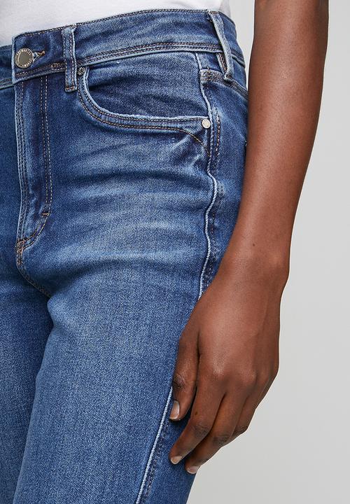 Steve Madden - Ladies zoe contour curvy dark wash skinny - dark blue