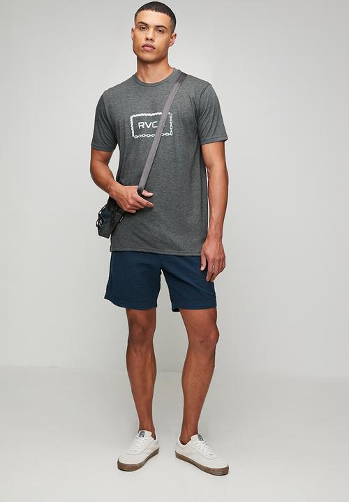 RVCA - Bonded Short sleeve Red Stitch - Black