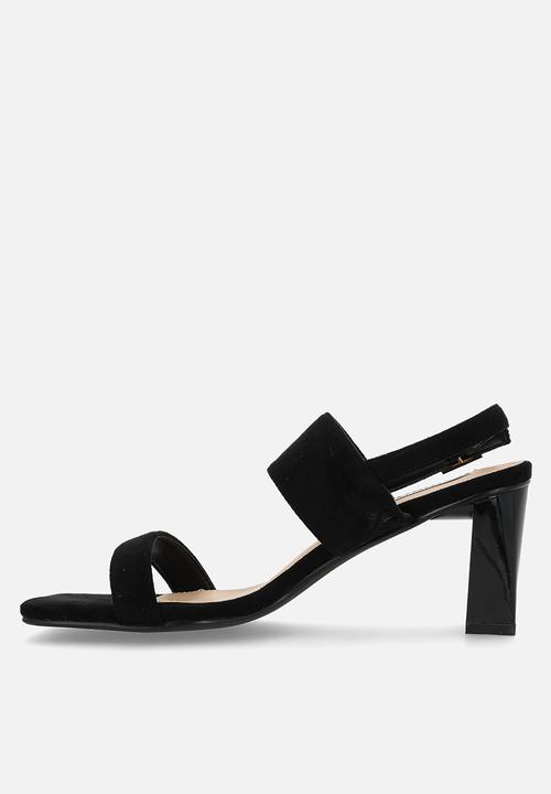 Madison® - Joy open toe slingback - black