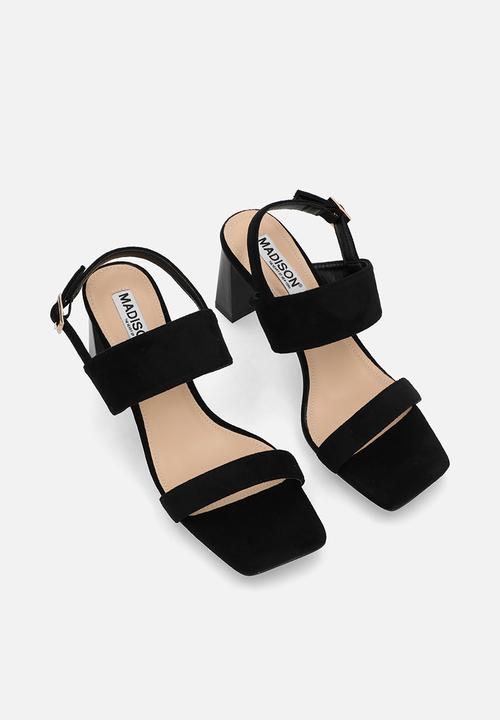 Madison® - Joy open toe slingback - black