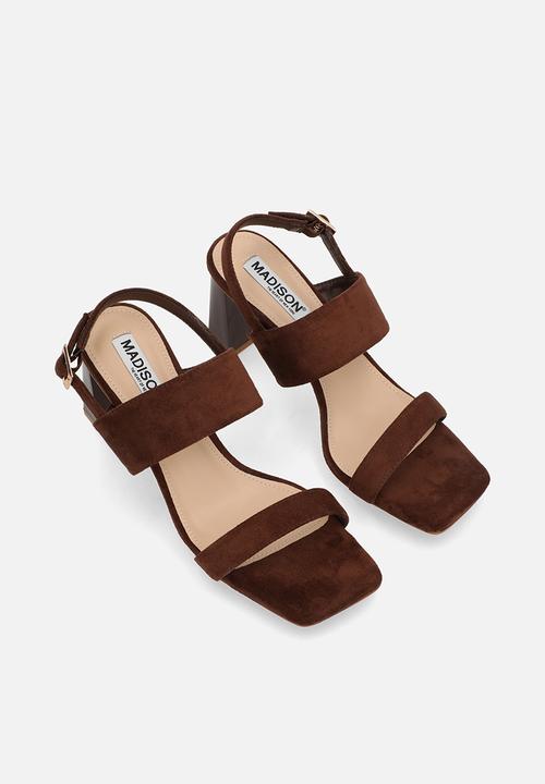 Madison® - Joy open toe slingback - chocolate
