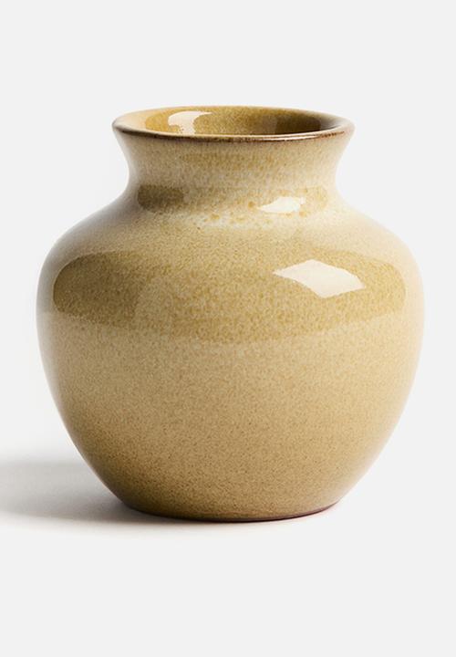 H&M - Mini terracotta vase - beige
