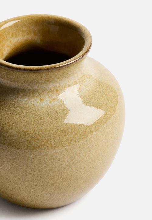 H&M - Mini terracotta vase - beige