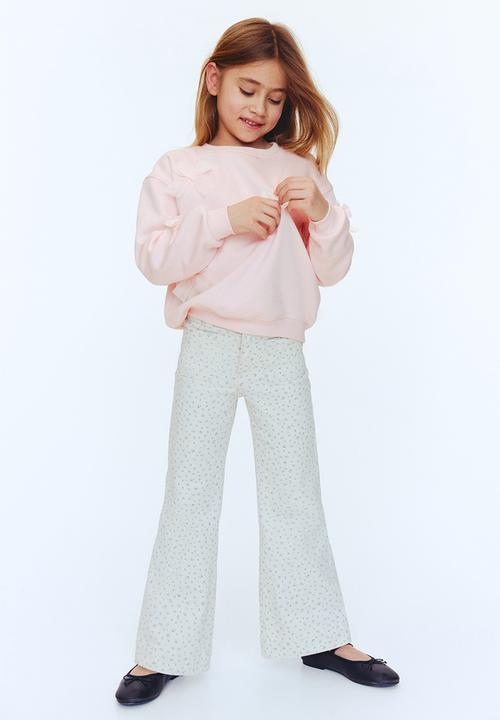 H&M - Motif-detail sweatshirt - light pink/bows