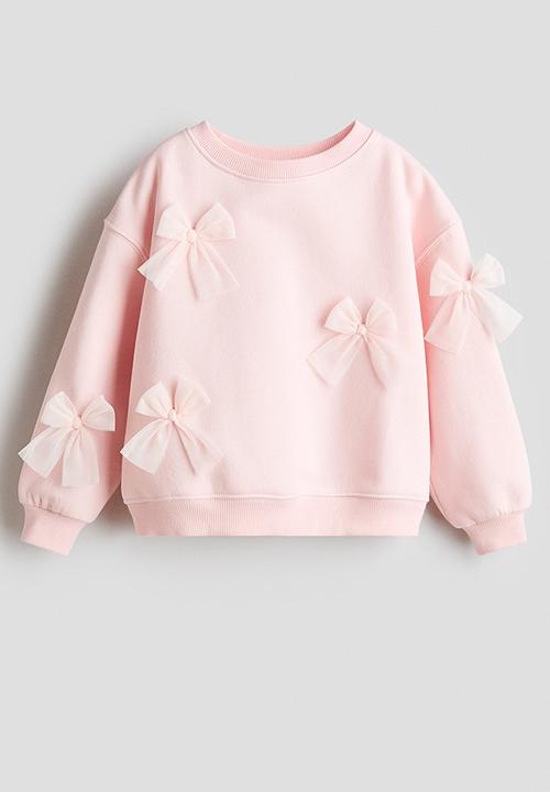 H&M - Motif-detail sweatshirt - light pink/bows