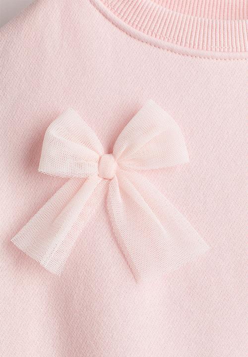 H&M - Motif-detail sweatshirt - light pink/bows