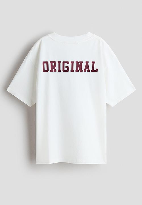 H&M - Printed t-shirt - white/75