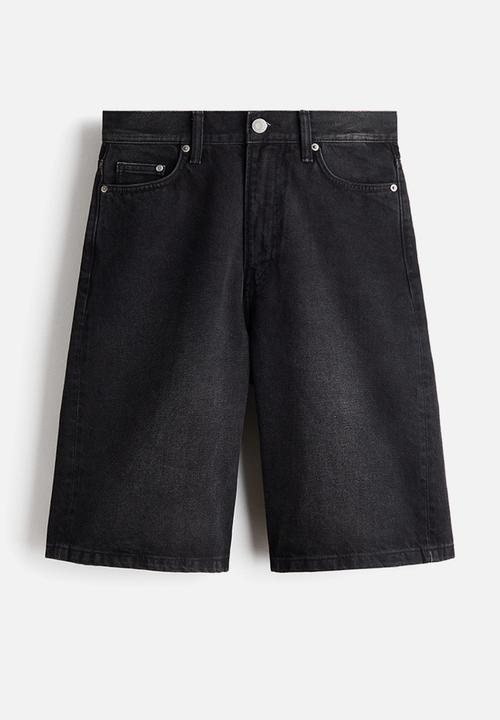 H&M - Baggy denim shorts - denim black
