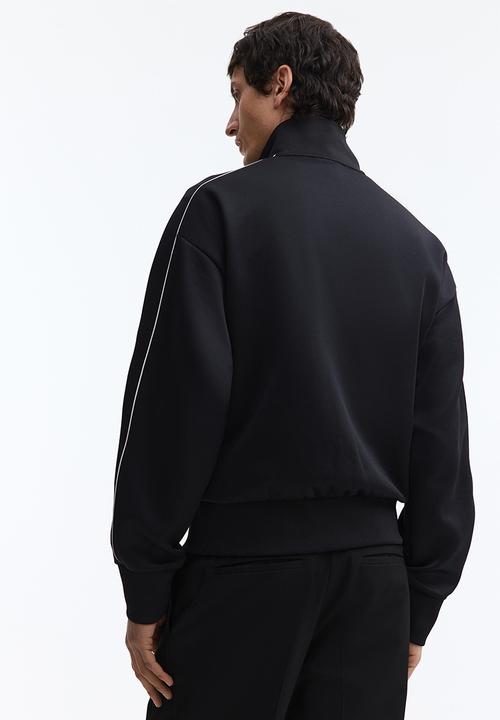 H&M - Loose fit track jacket - black