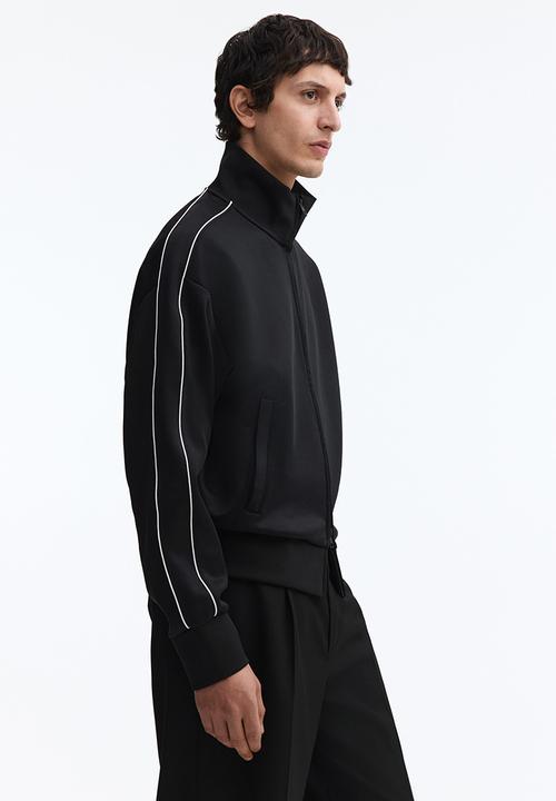 H&M - Loose fit track jacket - black