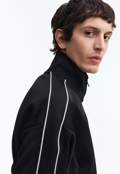 H&M - Loose fit track jacket - black