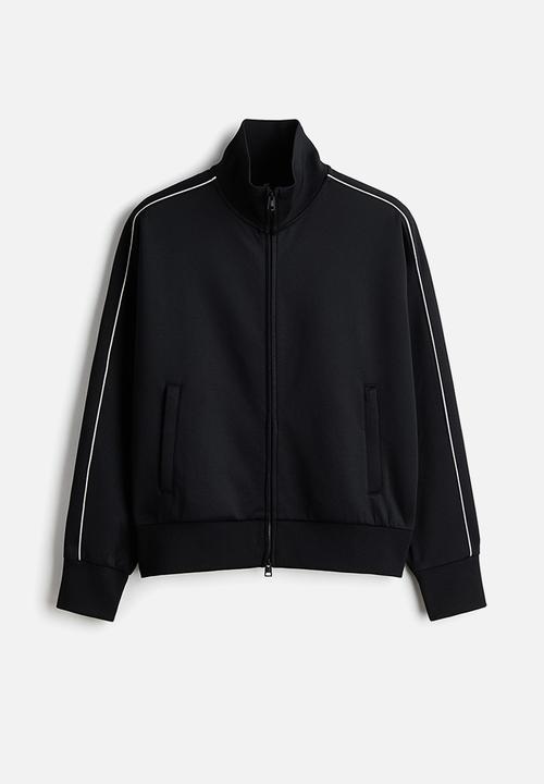 H&M - Loose fit track jacket - black