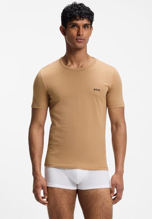 BOSS - TShirt RN 3P Classic - Black / White / Beige
