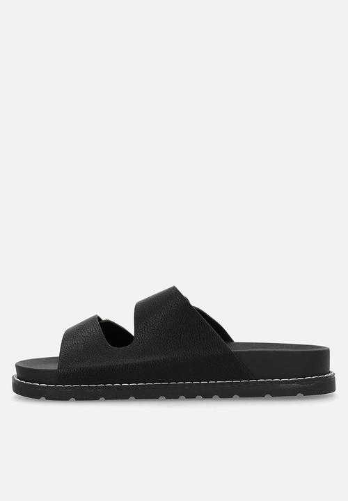 Madison® - Moss two strap slide - black