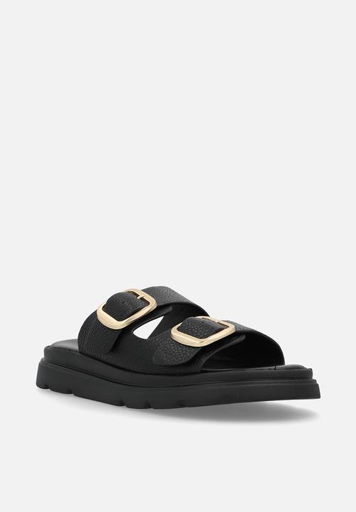 Madison® - Becka two strap slide - black