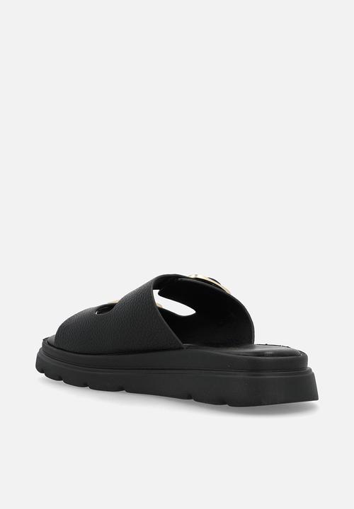 Madison® - Becka two strap slide - black