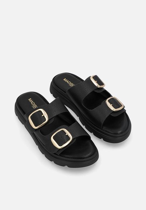Madison® - Becka two strap slide - black