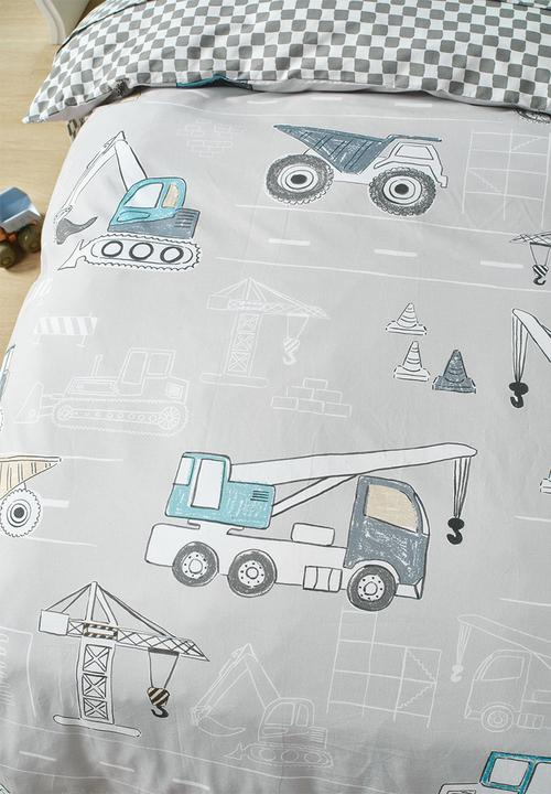 Linen House - Construction Day Duvet Cover Set - Grey